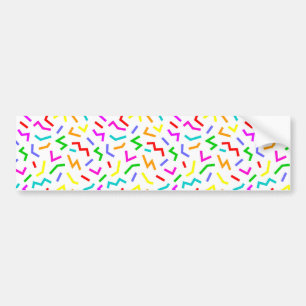 Autocollant De Voiture Belles lignes colorées motif
