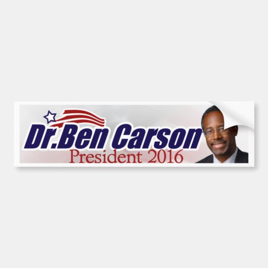 Autocollant De Voiture Ben Carson pour le Président adhésif pour (Devant)