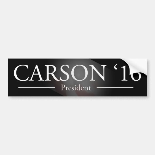 Autocollant De Voiture Ben Carson pour le Président adhésif pour (Devant)