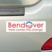 Autocollant De Voiture Bend Over Barack Obama Changer de noto (En voiture)