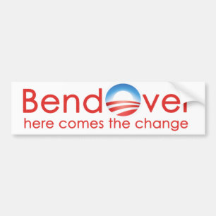 Autocollant De Voiture Bend Over Barack Obama Changer de noto