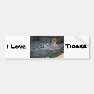 Autocollant De Voiture Bengale Tiger Love
