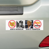 Autocollant De Voiture Benito Mussolini —Donito Trumpolini bumper sticke (En voiture)
