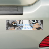 Autocollant De Voiture Berger bleu d'Australien de Merle (En voiture)