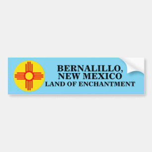 AUTOCOLLANT DE VOITURE BERNALILLO, NOUVELLE TERRE D'ÉCHANGE DU MEXIQUE