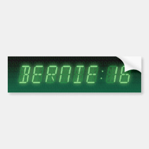 Autocollant De Voiture Bernie Sanders Digital Readout