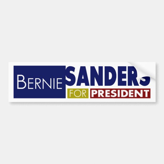 Autocollant De Voiture Bernie Sanders pour le président V1 (Devant)
