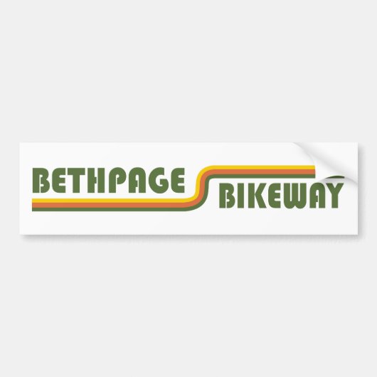 Autocollant De Voiture Bethpage Bikeway (Devant)