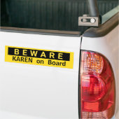 Autocollant De Voiture BEWARE Karen à bord Intitulé Femme (Sur camion)