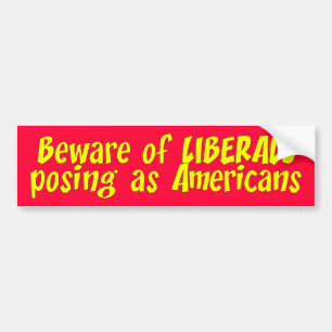 Autocollant De Voiture beware_liberals