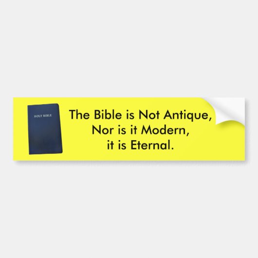 Autocollant De Voiture Bible éternelle (Devant)