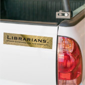 Autocollant De Voiture Bibliothécaires (Sur camion)