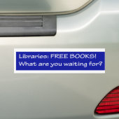 Autocollant De Voiture Bibliothèques : freebooks (En voiture)