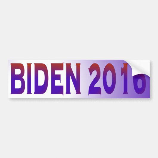 Autocollant De Voiture Biden 2016 (Devant)