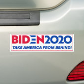 Autocollant De Voiture Biden 2020 - Les Américains de derrière (En voiture)