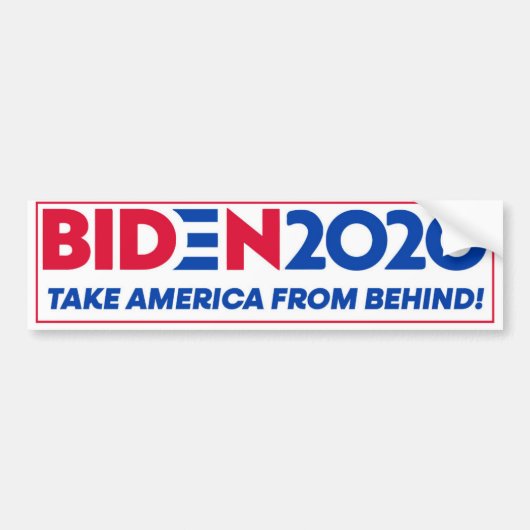 Autocollant De Voiture Biden 2020 - Les Américains de derrière (Devant)
