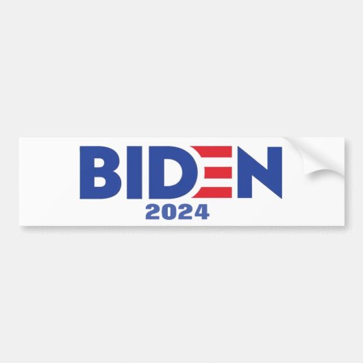 AUTOCOLLANT DE VOITURE BIDEN 2024 (Devant)