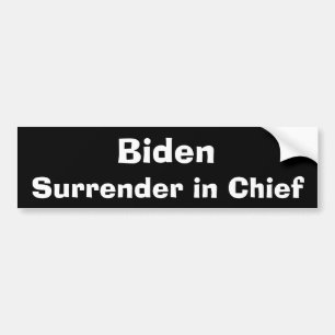Autocollant De Voiture Biden Abandon en chef Sticker pare-chocs