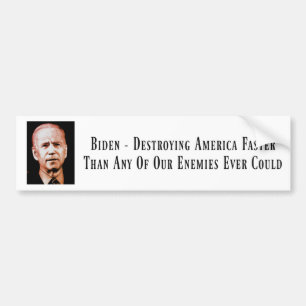 Autocollant De Voiture Biden - Détruire l'autocollant de pare-chocs Ameri