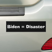 Autocollant De Voiture Biden = Disaster (En voiture)
