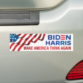Autocollant De Voiture Biden Harris 2020 - Réfléchir à l'Amérique (En voiture)