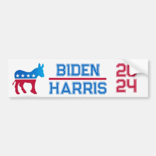 Autocollant De Voiture Biden Harris 2024
