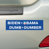 Autocollant De Voiture Biden - Obama. Dumb - Dumber Bumper Sticker (En voiture)