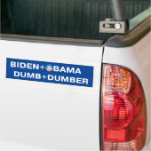 Autocollant De Voiture Biden - Obama. Dumb - Dumber Bumper Sticker (Sur camion)