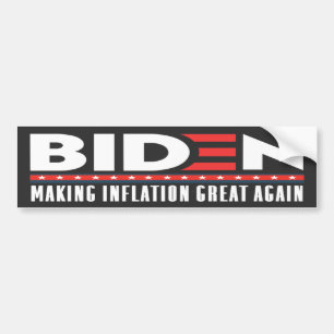 Autocollant De Voiture Biden Rendre l'inflation grande à nouveau contre J