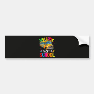 Autocollant De Voiture Bienvenue à bord du bus scolaire 1er jour d'école