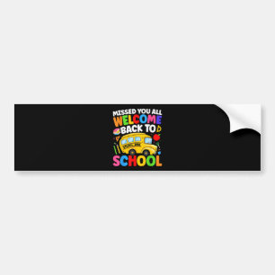 Autocollant De Voiture Bienvenue à bord du bus scolaire pour le premier j