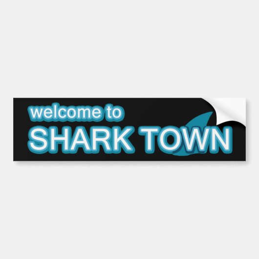 Autocollant De Voiture Bienvenue à Sharktown (Devant)