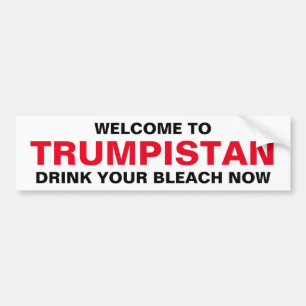 AUTOCOLLANT DE VOITURE BIENVENUE À TRUMPISTAN