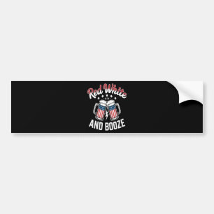 Autocollant De Voiture Bière 4 juillet , Fête patriotique