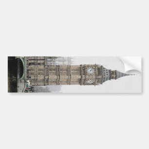Autocollant De Voiture Big Ben London (aquarelle)