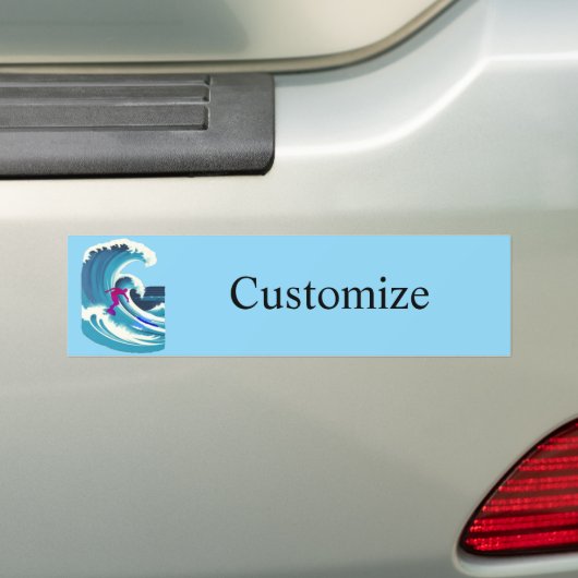 Autocollant De Voiture Big Wave Surfer Thunder_Cove (En voiture)
