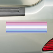 Autocollant De Voiture Bigender Pride (En voiture)