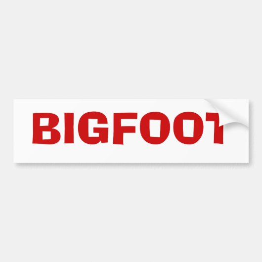 AUTOCOLLANT DE VOITURE BIGFOOT (Devant)