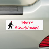 Autocollant De Voiture Bigfoot joyeux Squatchmas ! (En voiture)