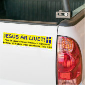 Autocollant De Voiture Bildekal, Sverige, Jesus är Livet. (Sur camion)