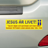 Autocollant De Voiture Bildekal, Sverige, Jesus är Livet. (En voiture)