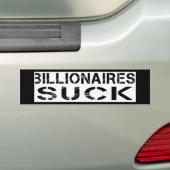 Autocollant De Voiture -Billionaires sucer (En voiture)