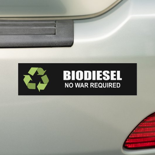 Autocollant De Voiture Biodiesel : Aucune guerre requise (En voiture)