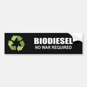 Autocollant De Voiture Biodiesel : Aucune guerre requise