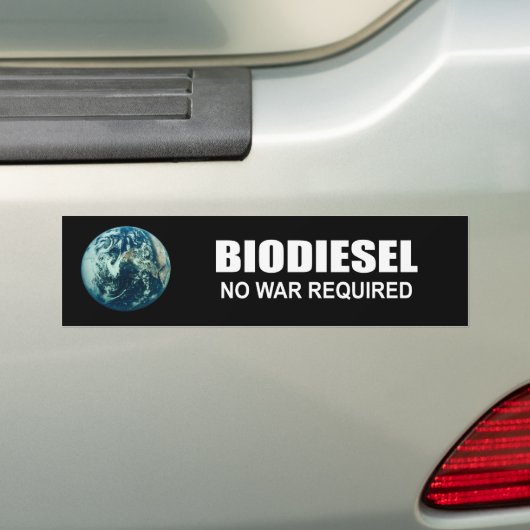 Autocollant De Voiture Biodiesel : Aucune guerre requise (En voiture)