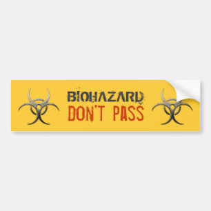 Autocollant De Voiture Biohazard - ne passez pas - adhésif pour