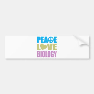 Autocollant De Voiture Biologie d'amour de paix