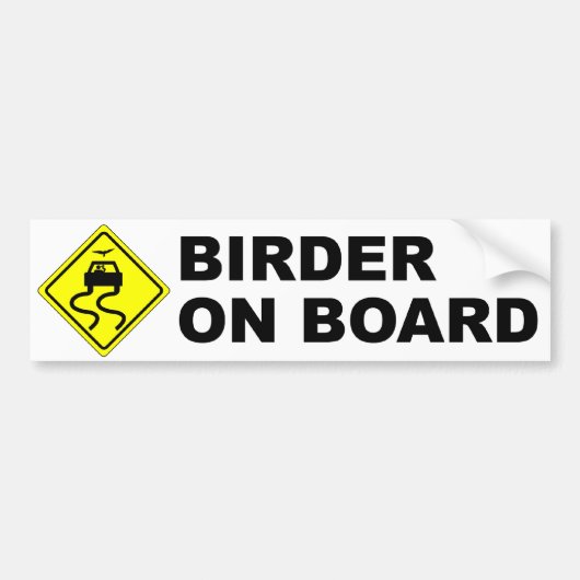 Autocollant De Voiture Birder à bord (Devant)