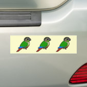 Autocollant De Voiture Birdorable Conure Vert-cheeked (En voiture)