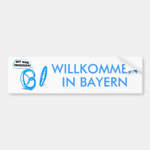 Autocollant De Voiture Bist wohl zugezogen bumper sticker